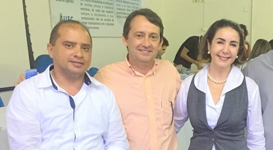 Foto - César Pontes, Prof. Almir Holanda e Profª. Nadja Montenegro