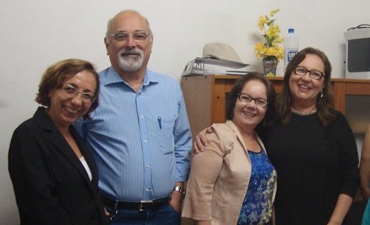 Margarida Souza, Prof. Eduardo Girão, Liduína Lopes e Profª. Márcia Machado