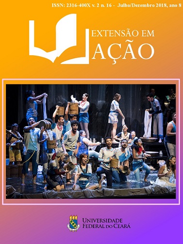 Capa da edição 16, vol. 2, da Revista Extensão em Ação